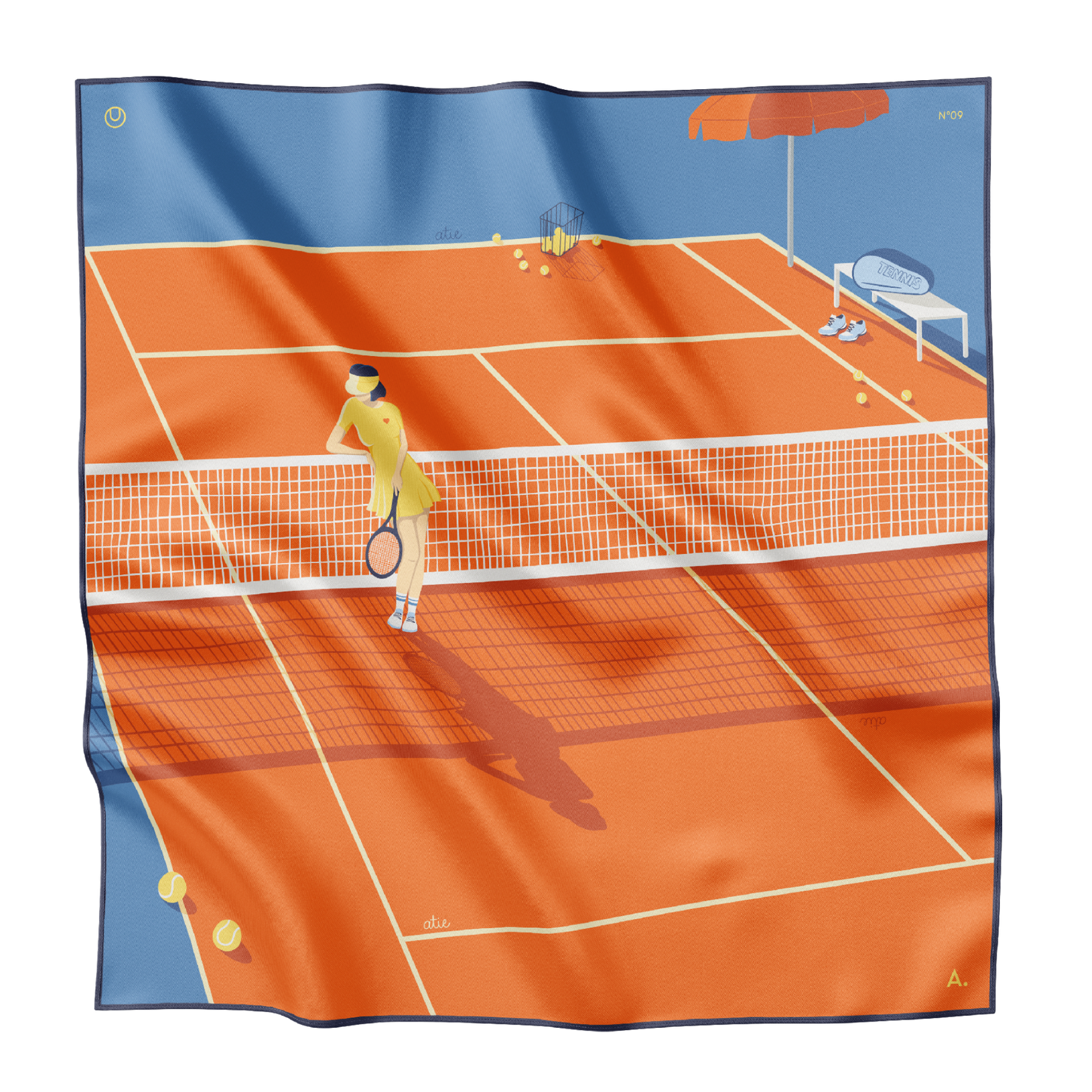 Seidentuch Tennis N°09