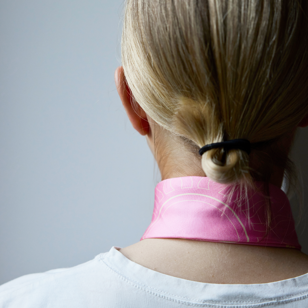 Seidentuch Paisley N°05 Little Pink & Gelb