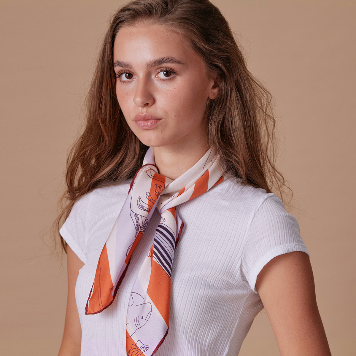 Silk Scarf Backgammon N°06 Midi