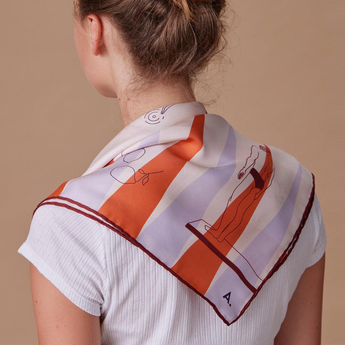 Silk Scarf Backgammon N°06 Midi