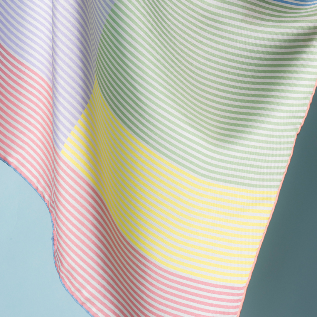 Seidentuch Pastel Stripes N°16