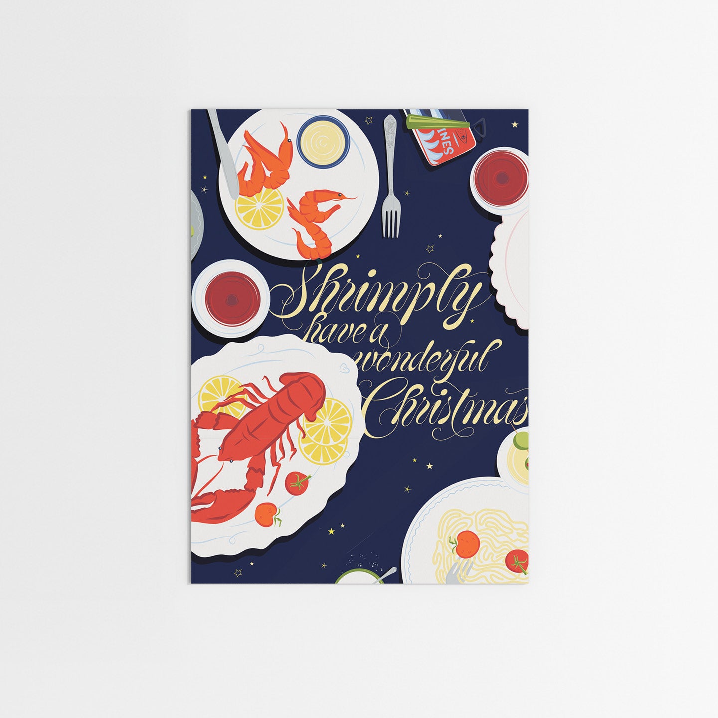 WINTER TABLE CHRISTMAS CARD FALTKARTE