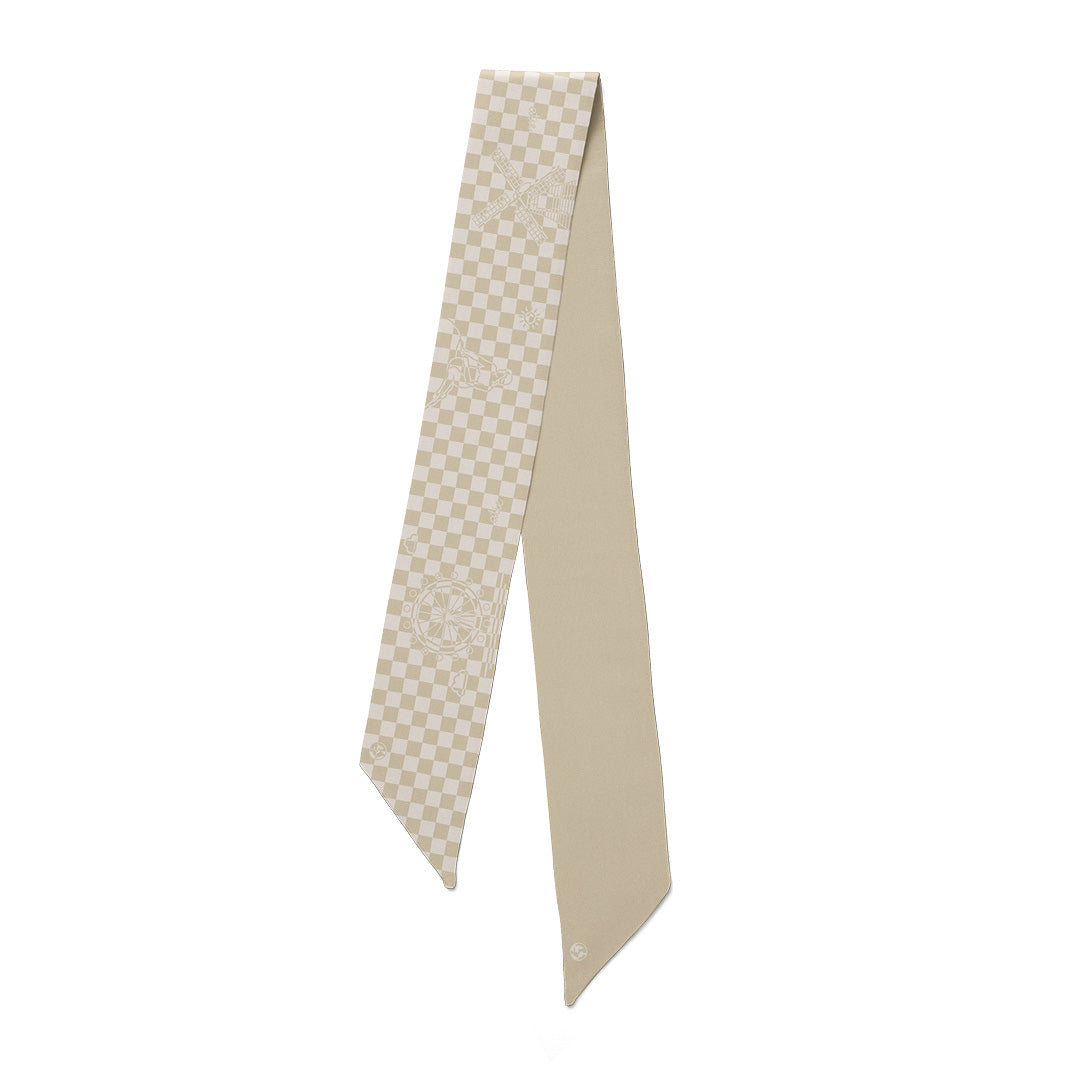 Seidentuch Twilly N°10 – Beige/ Off-White