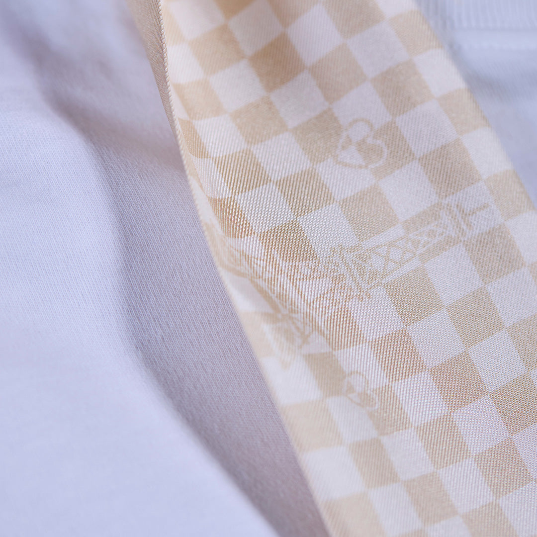 Seidentuch Twilly N°10 – Beige/ Off-White