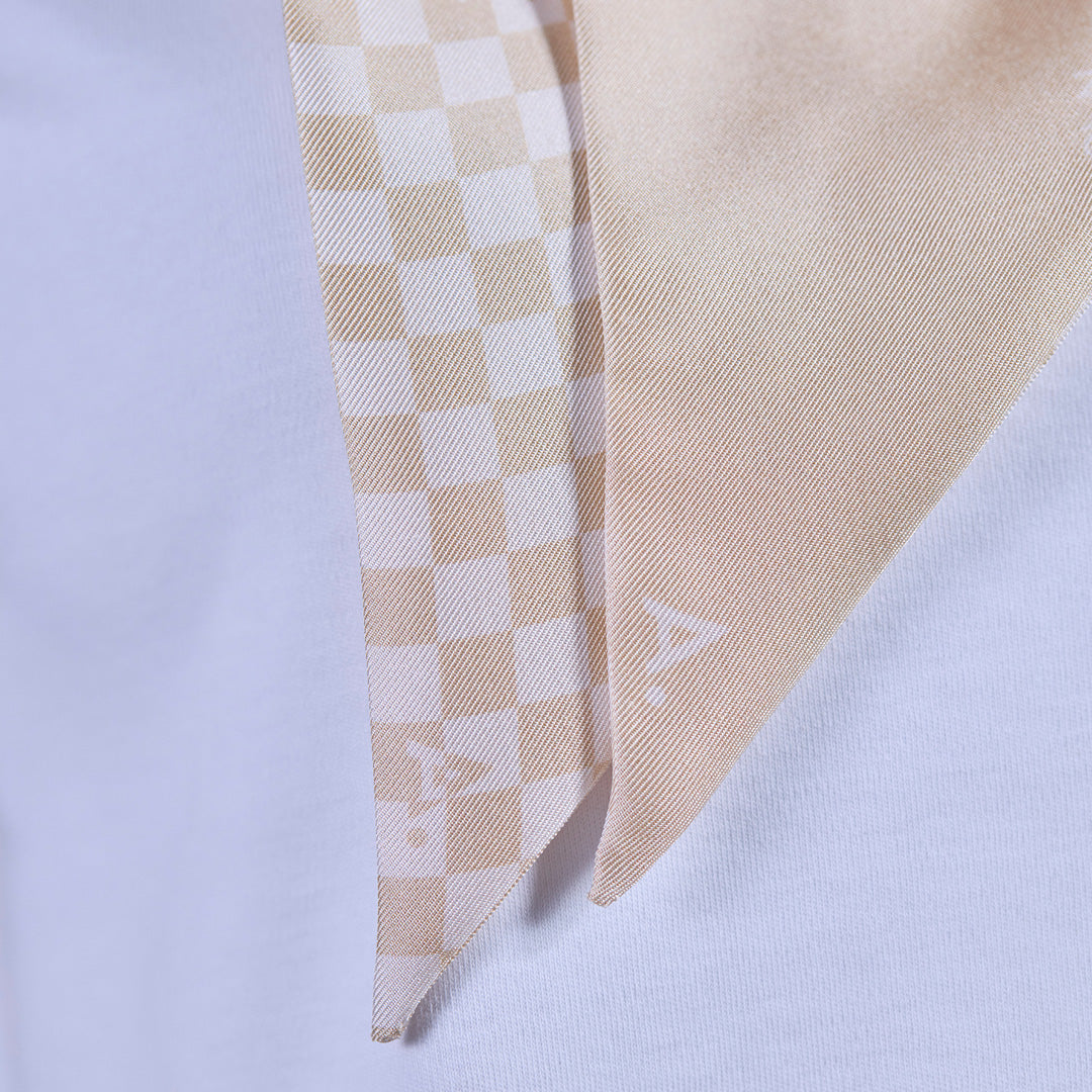 Seidentuch Twilly N°10 – Beige/ Off-White
