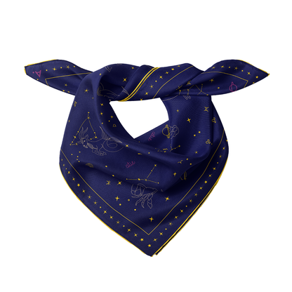 Seidentuch Astro N°12 Navy