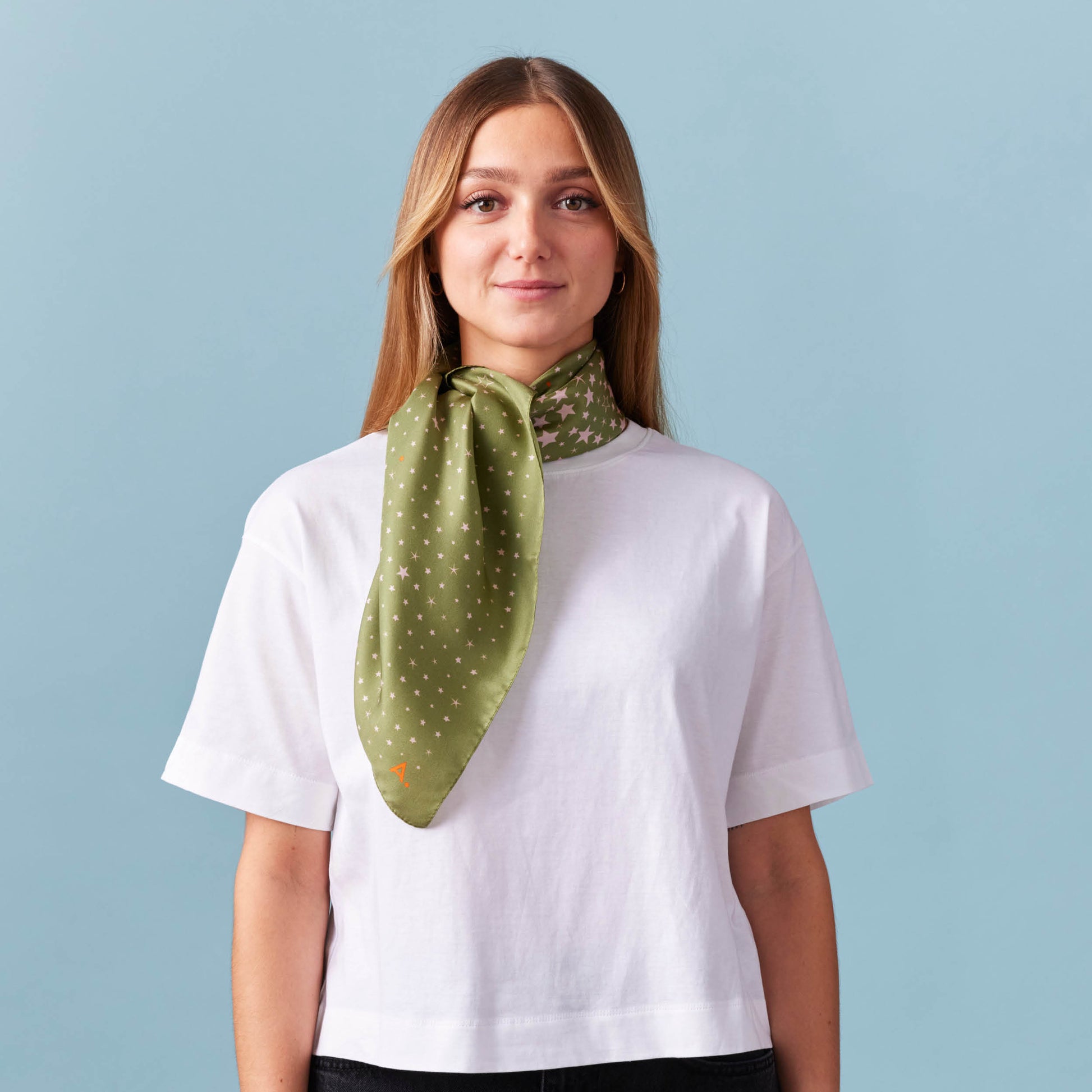 Silk Scarf Green Scarf Top Foam Green Wool Silk Scarf Crystal Border