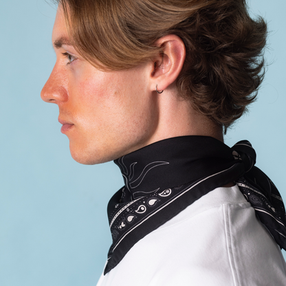 Silk Scarf Paisley N°05 Little Black
