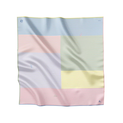 Seidentuch Pastel Stripes N°16