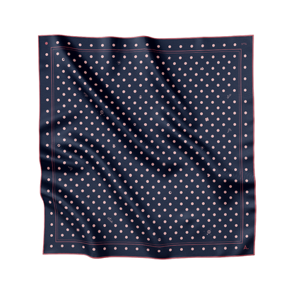 Seidentuch Dots N°14 navy