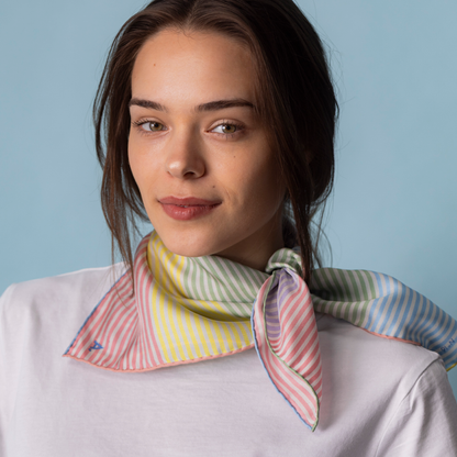 Seidentuch Pastel Stripes N°16