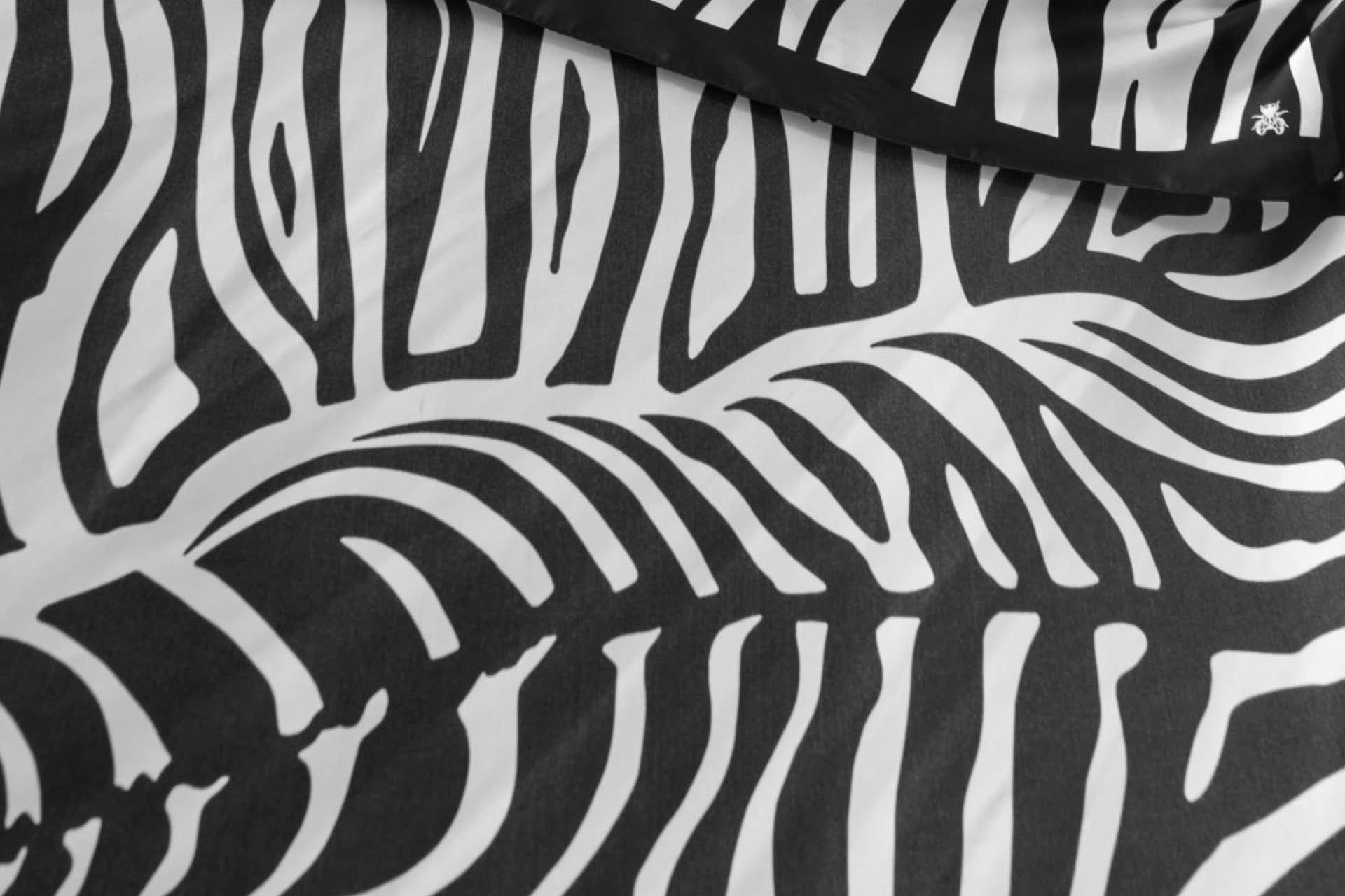 Zebramuster schwarz/beige
