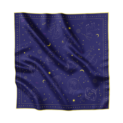 Seidentuch Astro N°12 Navy